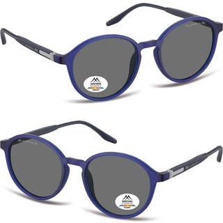 Montana Briller MP187 Polarized MP187D 51 Solbriller Mænd Blue - Matte Frosted Blue - 51mm