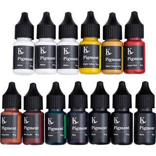 Jesmonite Pigment set 13×10 g – farv din Jesmonite under støbeprocessen