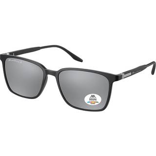 Montana Briller MP186 Polarized MP186A 55 Solbriller Mænd Black - Matte Black - 55mm