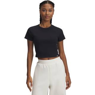 Under Armour Rival Rib Women's Baby T-Shirt Black / White M