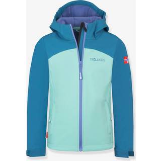 Trollkids Girl's Kristiansand Jacket XT Softshelljakke Børn størrelse 140 farve blå/turkis
