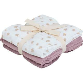 Muslin 3-pak Stofbleer, Quail, One Size