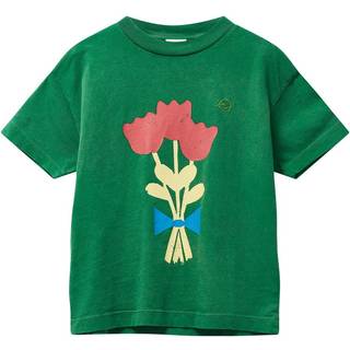 Wynken Kite T-shirt Fresh Green Tulips 2 Y  Grøn  2 år  kvinde