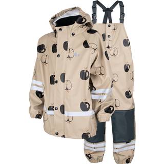 Lindberg Kids' Vattholma Rain Set Potato/black, 100