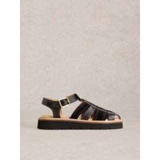White Stuff White Stuff Black Chunky Fisherman Sandals