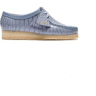 CLARKS ORIGINALS Clarks Originals | Wallabee | Blue shoes Blue - Størrelse: 41,5 - Powder Blue Croc - Blue - 41,5