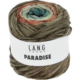 Lang Yarns Paradise 092 Indhold: 78% bomuld, 22% viskose Vægt/længde: 100 g = ca. 320 meter Anbefalede pinde: 3.5-4 mm Strikkefasthed: 10 x 10 cm = 23 m x 30 p Vask: Finvask 30ºC / Tåler ikke tørretumbling / Brug aldrig skyllemiddel.
