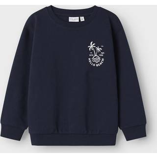 Name It Sweatshirt Navy Blazer Med Hello Beach Print
