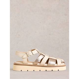 White Stuff White Stuff Silver Chunky Fisherman Sandals