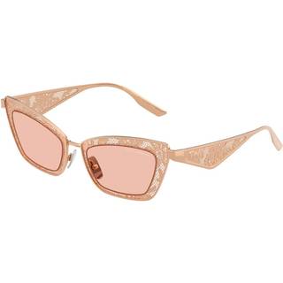 Dolce & Gabbana Kvinde DG2311 129884 Solbriller Stål Guld Rosa Cat Eye Normal