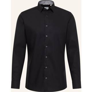 SLIM FIT Original Shirt in black plain