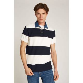 Relaxed Fit Rugby Stripe Polo Shirt