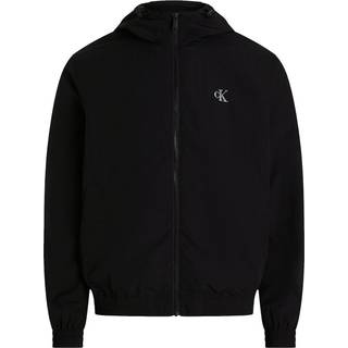 Hooded Nylon Windbreaker - Black - XXS