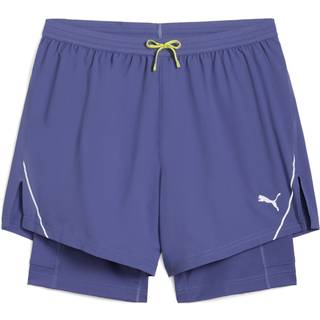 Men&#39;s Puma ULTRAWEAVE 2-in-1 5&#34; Running Shorts, Blue, Size M, Sport - Blue Crystal - M