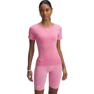 Under Armour Vanish Seamless Washed Women's Short Sleeve Shaded Fuchsia / White L