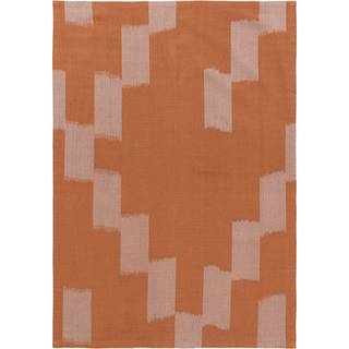 Ferm Living Ikat Viskestykke 50x70 Cm Mist Blue / - Viskestykker Bomuld Terracotta - 1104270943