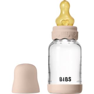 BIBS Bottle - Sutteflaskesæt - Glas - Boheme - Latex/Slow Flow/Rund - 120 ml. - Blush