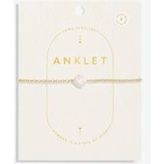 Joma Gold Pearl Clover Anklet - Gold - 23cm