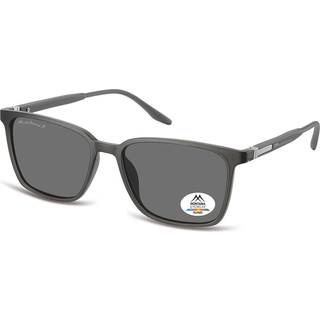 Montana Briller MP186 Polarized MP186E 55 Solbriller Mænd Grå - Matte Grey - 55mm
