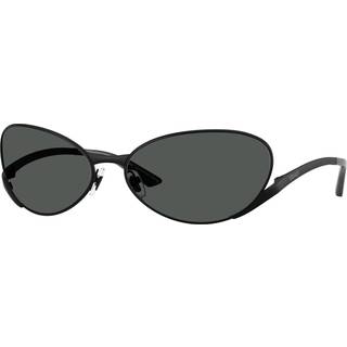 Versace Unisex VE2285 143687 Solbriller Metal Sort Grå Rund Normal