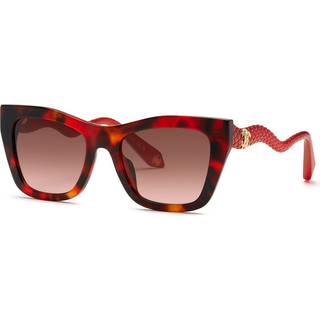 Roberto Cavalli Kvinde SRC129M 795 Solbriller Acetat Havana Brun Firkantet Normal Skygge