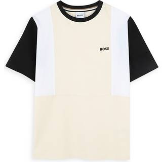 BOSS BOSS Natural Colourblock Chest Logo Short Sleeve T-Shirt
