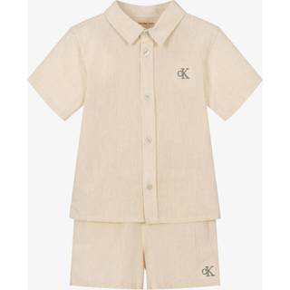 Calvin Klein Calvin Klein Grey Soft Linen Shorts Set
