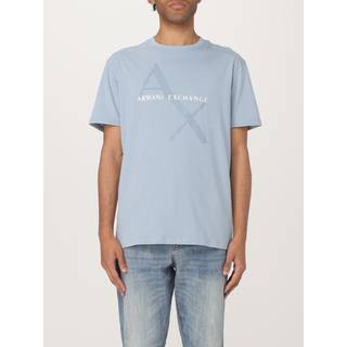 Armani Exchange Crew Neck Logo T Shirt Blue