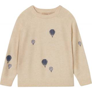 Fliink Alon Balloon Pullover SANDSHELL 9 months  Creme  9 måneder  Unisex