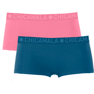 Meisjes 2-pack Boxershorts Effen