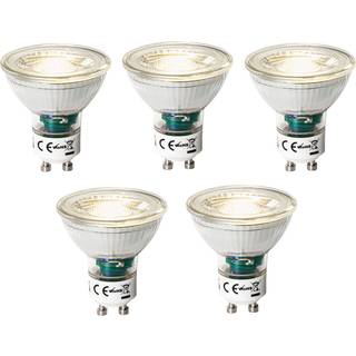 Sæt med 5 GU10 3-Trins Dæmpbare LED Pærer 7W 600 lm 3000K