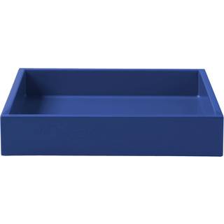 Mojoo Lux lakeret dekorationsbakke 19x19x3,5 cm Ultramarin