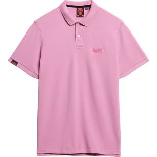 Superdry Superdry Pink Vintage Destroy Relaxed 100% Cotton Polo Shirt