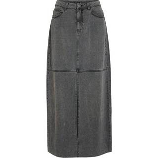 VILA dame nederdel VIKIKI - Medium Grey Denim - 40