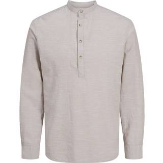 Jack & Jones Summer Half Placket Shirt Ls Crockery