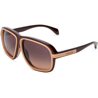 Moncler ME8011U TWOTONE 5022G9 62 Solbriller Mænd Brun - Shiny Brown - 62mm