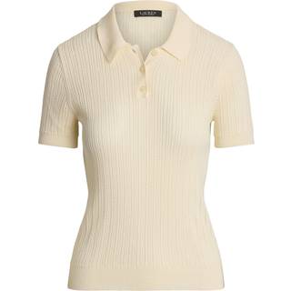 Lauren Ralph Lauren Lauren Ralph Lauren Natrissa Embridered Logo Cable Knit Polo Shirt