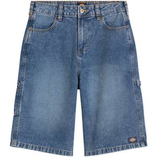 Dickies Carpenter Denim Jort Shorts - 24 - rinsed blue w/ fade