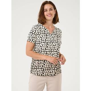 Bluse - KAbella - Black Sand Graphic Dot - Kaffe