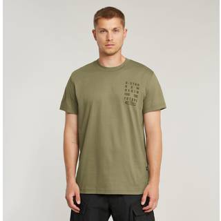 Text Chest T-Shirt - Green - Men