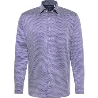 MODERN FIT Performance Shirt in dark blue printed