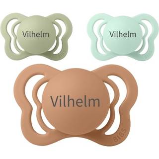 Bibs Couture, Str. 1 (0-6 Mdr.), Anatomisk - Silikone, Sutter Med Navn