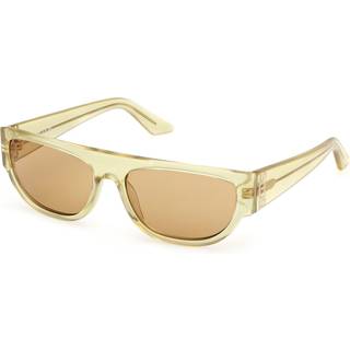 GCDS Unisex GD0062 39J Solbriller Acetat Gul Brun Geometrisk Normal