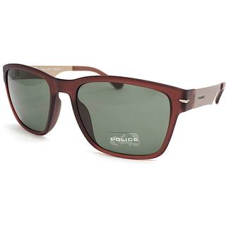 Police SPLL09M W45M 56 Solbriller Mænd Brun - Opaque Dark Brown - 56mm