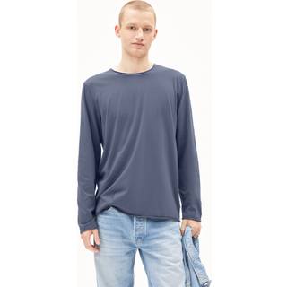 ARMEDANGELS Maarkos L/S Brushed Longsleeve Herrer størrelse S farve blå