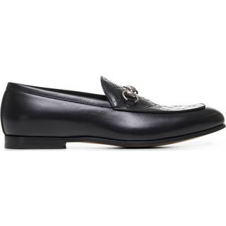 Gucci Horsebit GG debossed leather loafers - black - EU 41.5