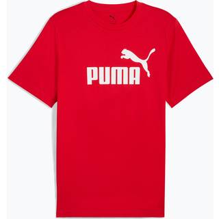 Men&#39;s Puma Essentials No. 1 Logo T-Shirt, Red, Size L, Clothing - Red - L