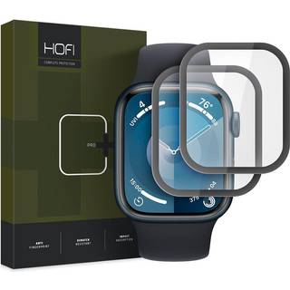 HOFI Apple Watch 9/8/7 (45mm) Hybrid Pro+ (Plus) Beskyttelsesglas - 2 stk. - Sort Kant
