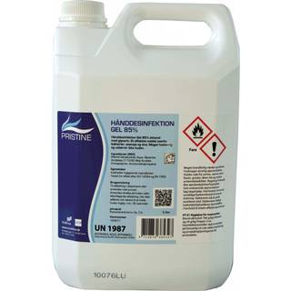 Pristine hånddesinfektion gel glycerin 85% ethanol 5L