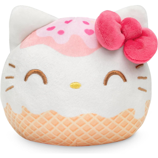 Teeturtle Hello Kitty Reversible 4 """" Plushie - Hello Kitty Ice Cream - Sanrio officielt licenseret blødt udstoppet dyr